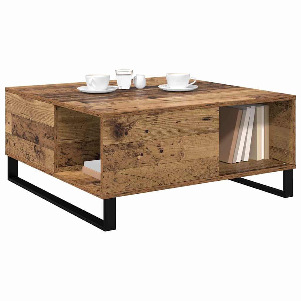 Masă de cafea Lemn vechi 80 x 80 x 36.5 cm Lemn compozit GartenMobel Dekor