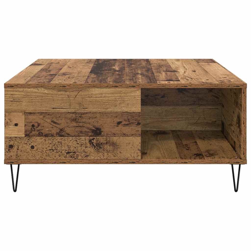 Masă de cafea Lemn vechi 80 x 80 x 36.5 cm Lemn compozit GartenMobel Dekor