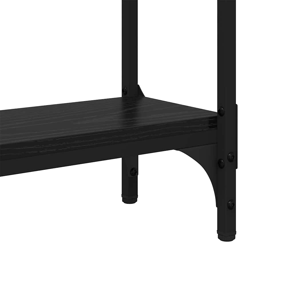 Masă de consolă cu raft Stejar negru 75 x 22.5 x 75 cm GartenMobel Dekor