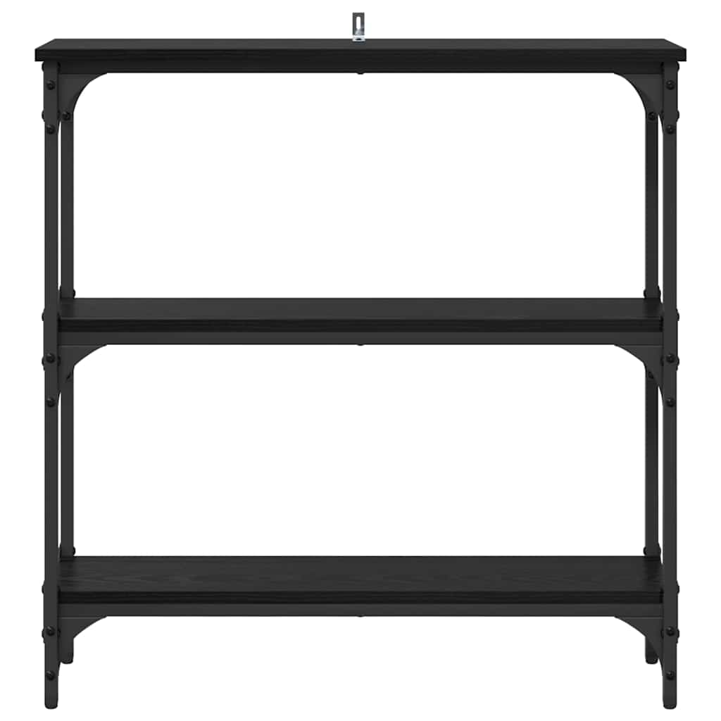 Masă de consolă cu raft Stejar negru 75 x 22.5 x 75 cm GartenMobel Dekor