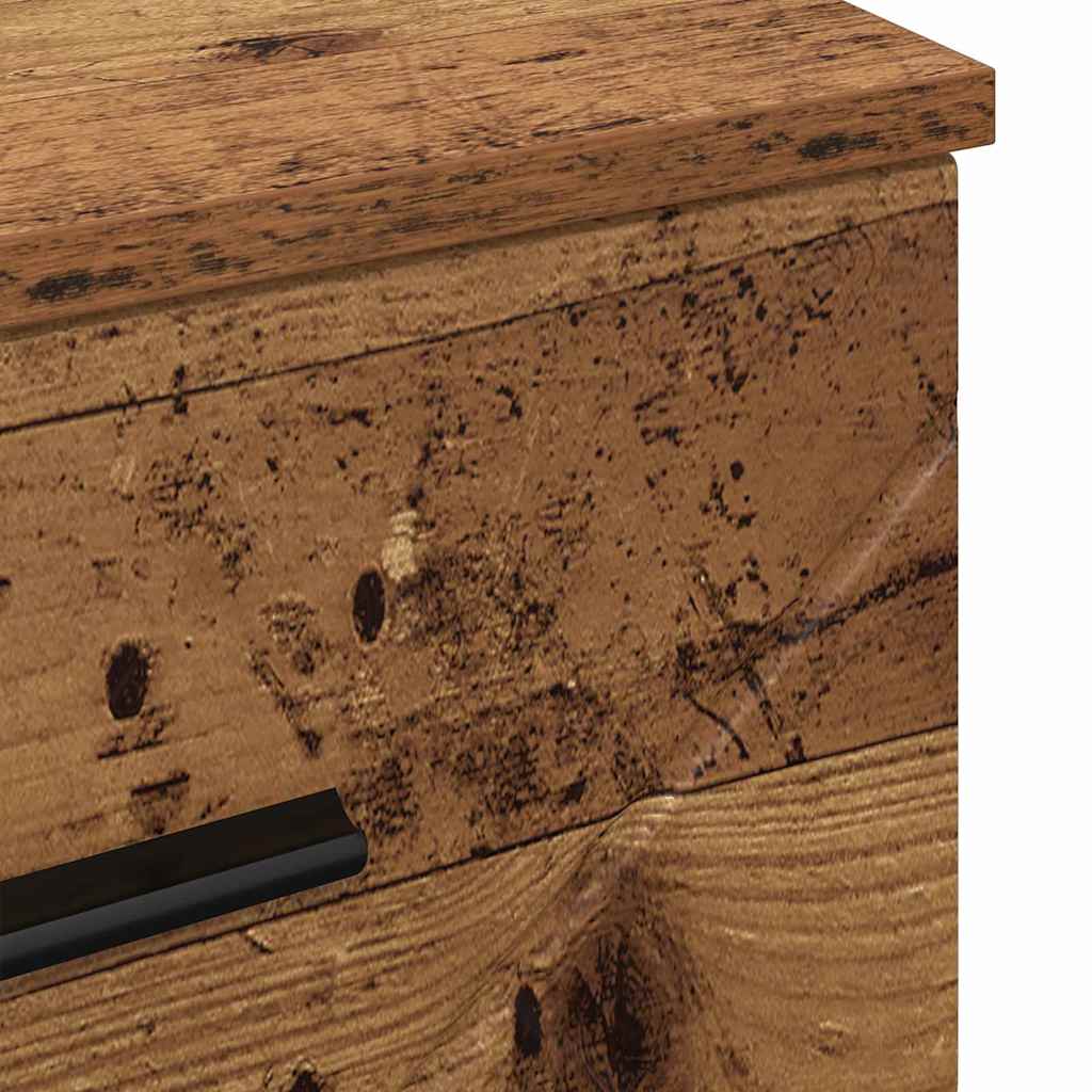 Dulap de noapte Lemn vechi 38 x 38 x 66 cm Lemn compozit GartenMobel Dekor