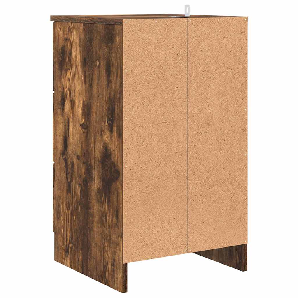 Dulap de noapte Stejar afumat 38 x 38 x 66 cm Lemn compozit GartenMobel Dekor
