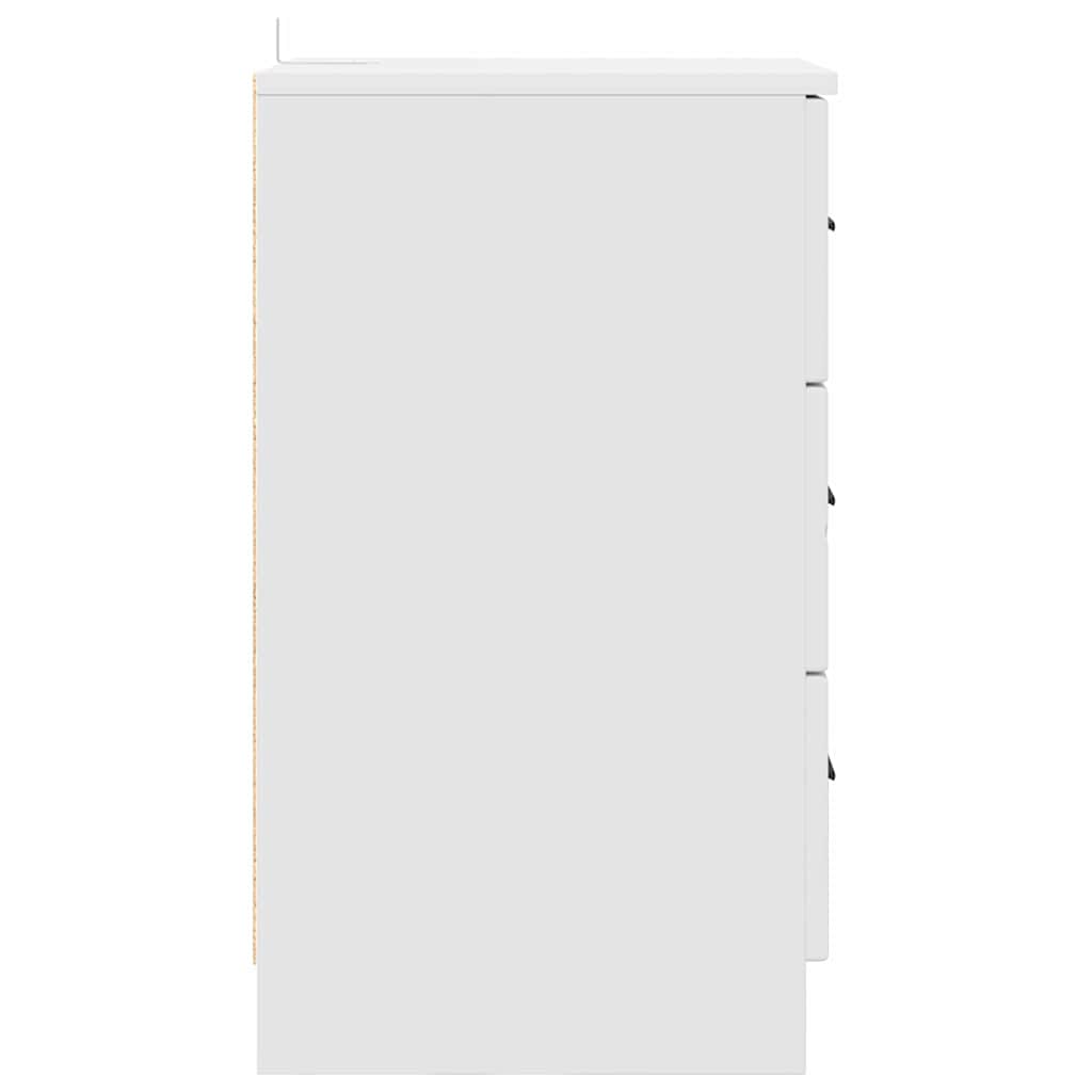 Dulap de noapte cu sertar Alb 38 x 38 x 66 cm Lemn compozit GartenMobel Dekor