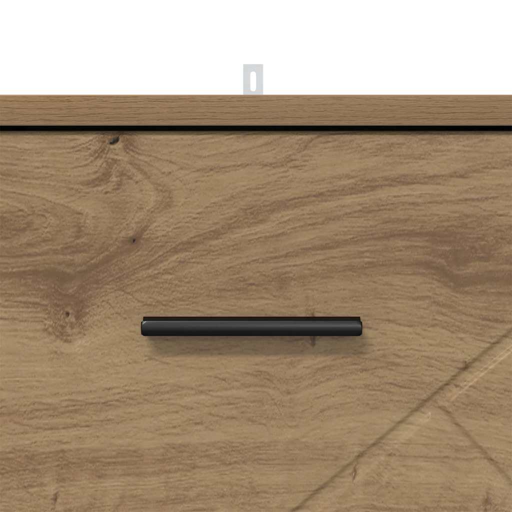 Dulap de noapte stejar artizanal 38 x 38 x 66 cm Lemn compozit GartenMobel Dekor