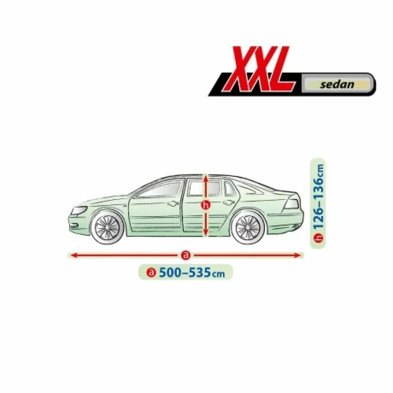 Prelata auto completa Membrane Garage complet impermeabila si respirabila - XXL - Sedan Garage AutoRide