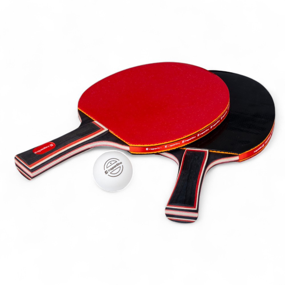 Set tenis de masa inSPORTline Ekholm – fileu, 2 palete, 4 mingi FitLine Training