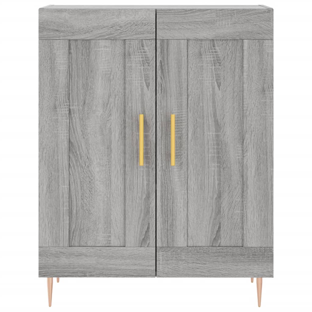 Dulap înalt, gri sonoma, 69,5x34x180 cm, lemn compozit GartenMobel Dekor