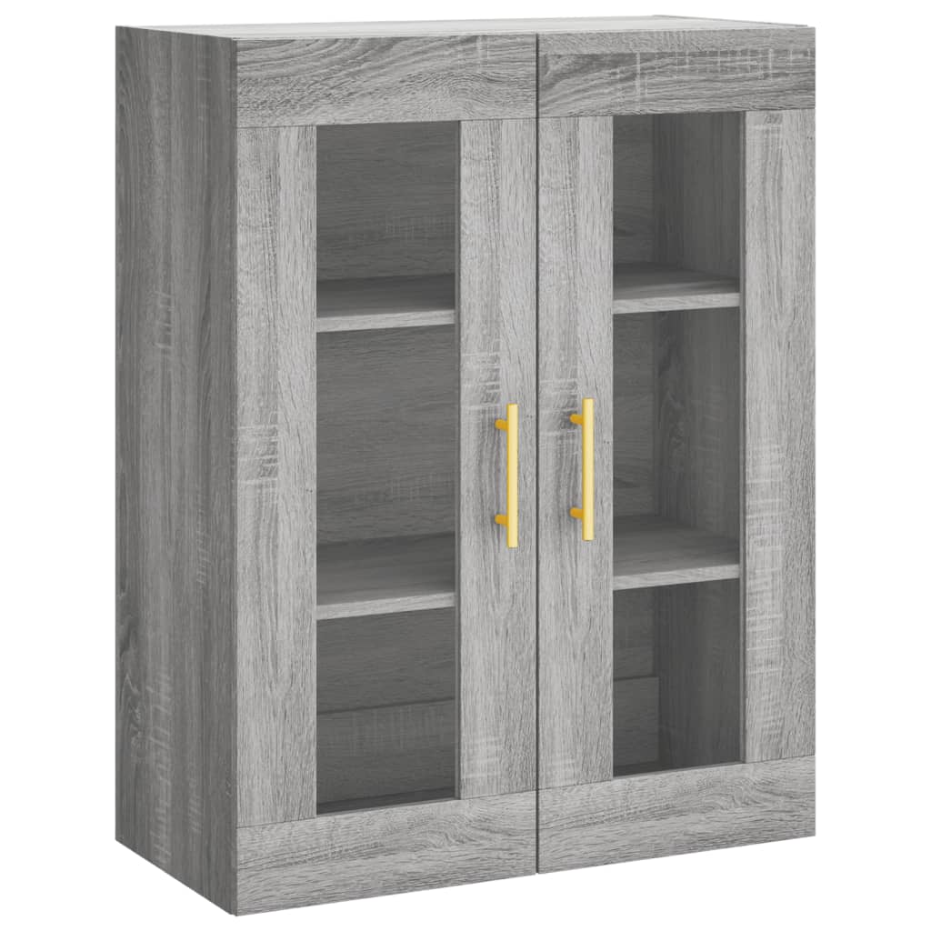 Dulap înalt, gri sonoma, 69,5x34x180 cm, lemn compozit GartenMobel Dekor