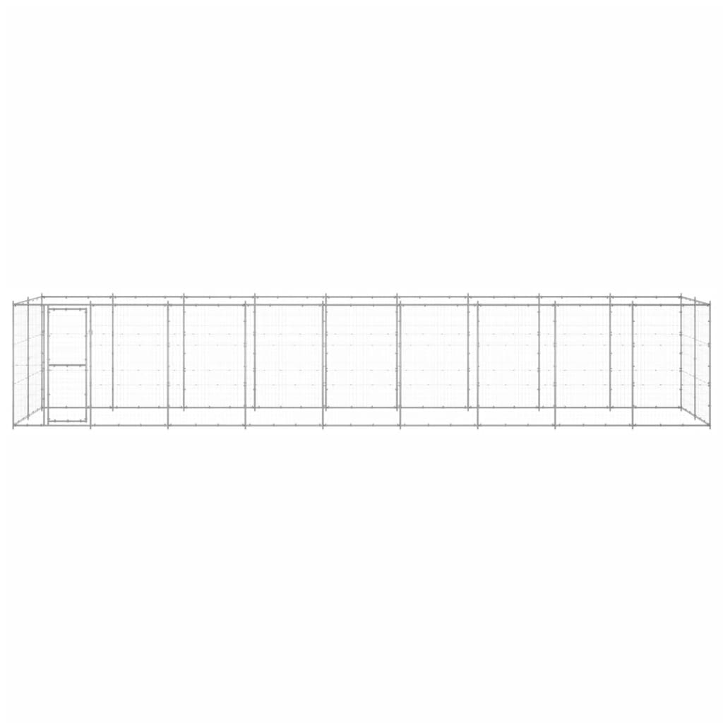 Padoc pentru câini de exterior, 21,78 m², oțel galvanizat GartenMobel Dekor