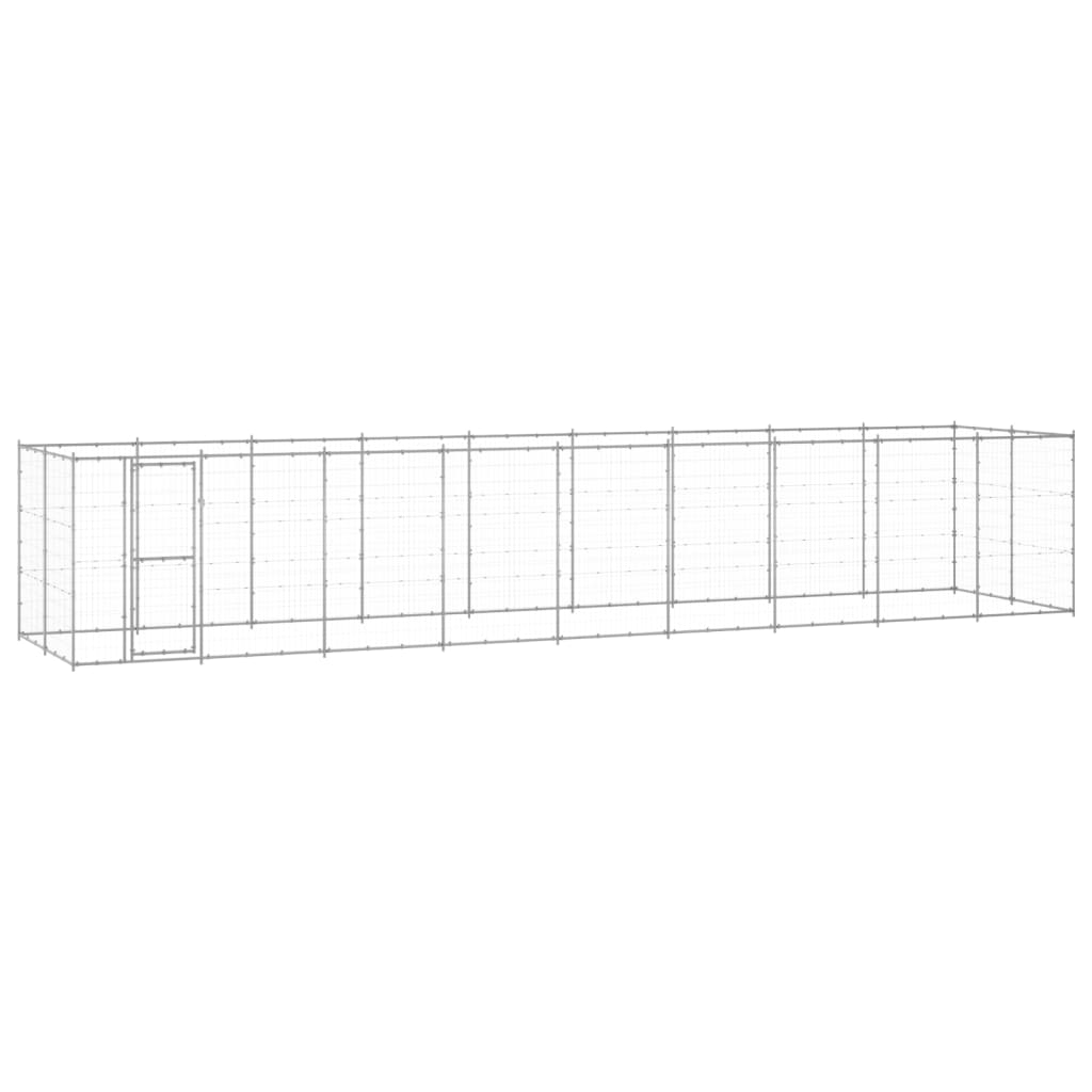 Padoc pentru câini de exterior, 21,78 m², oțel galvanizat GartenMobel Dekor