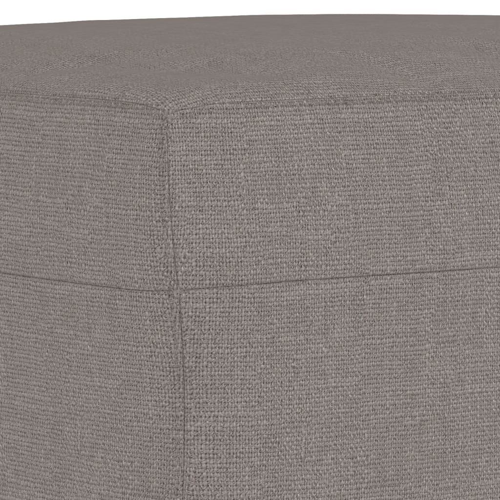 Set de canapea cu perne, 4 piese, gri taupe, material textil GartenMobel Dekor