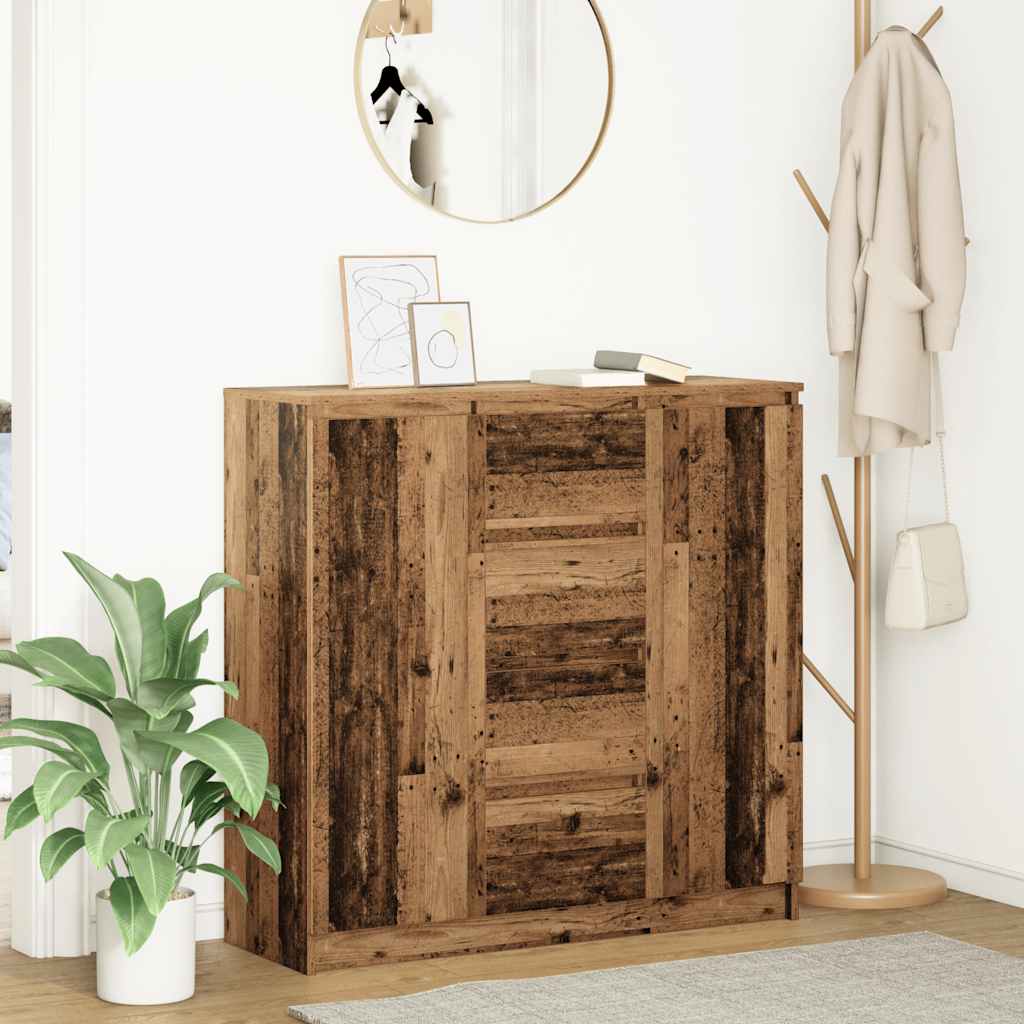 Bufetă cu sertare Lemn vechi 100,5x35x98,5 cm Lemn prelucrat GartenMobel Dekor