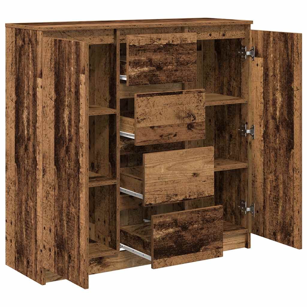 Bufetă cu sertare Lemn vechi 100,5x35x98,5 cm Lemn prelucrat GartenMobel Dekor