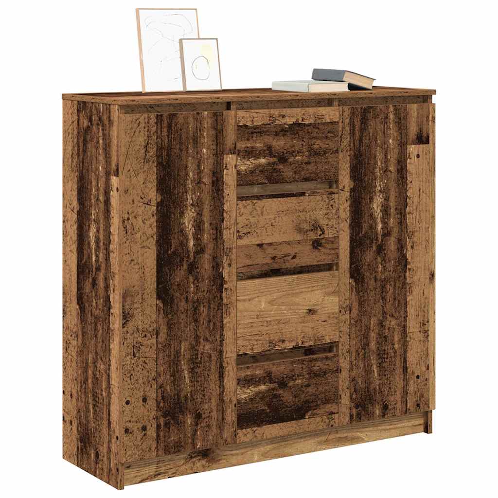 Bufetă cu sertare Lemn vechi 100,5x35x98,5 cm Lemn prelucrat GartenMobel Dekor