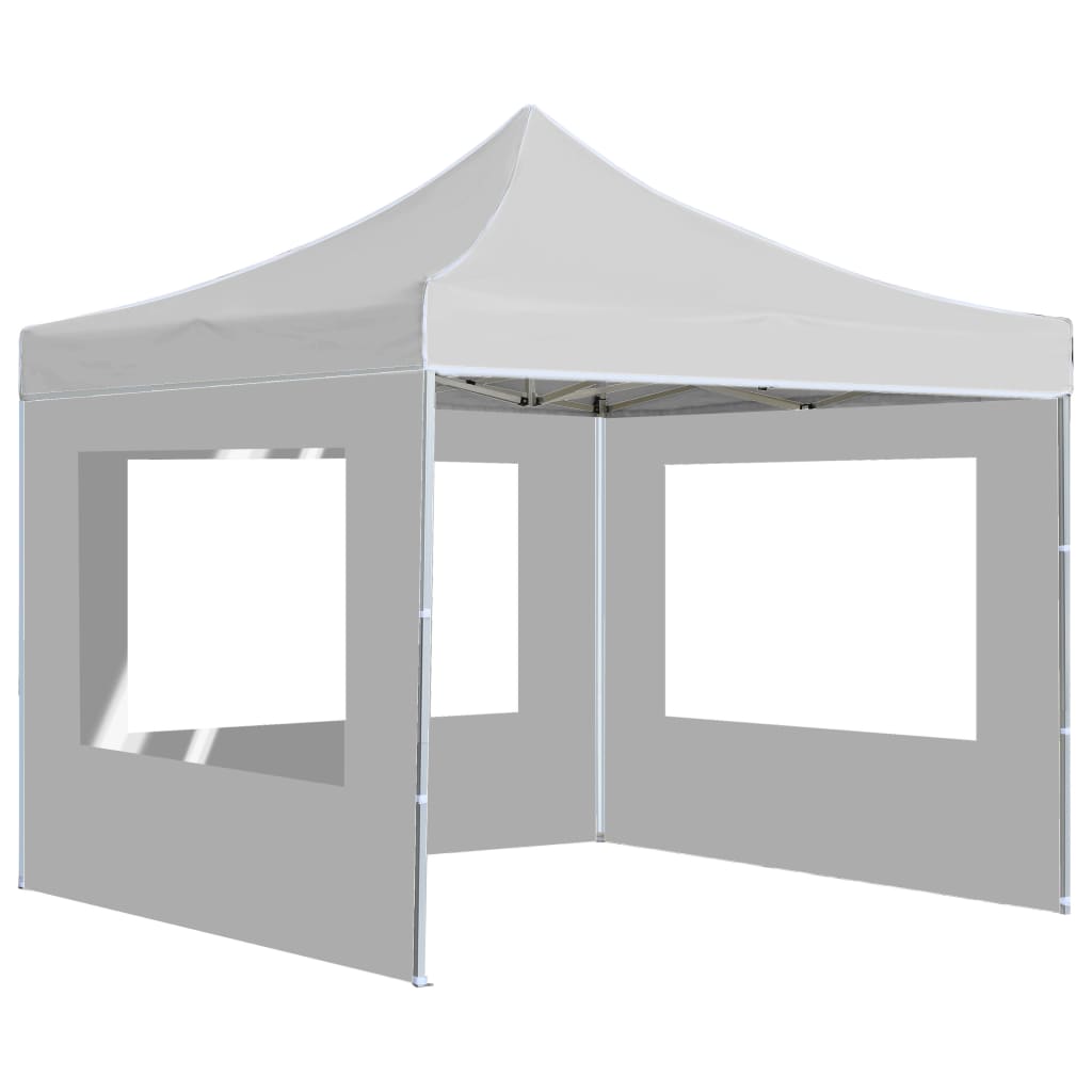Cort de petrecere pliabil cu pereți, alb, 3 x 3 m, aluminiu GartenMobel Dekor