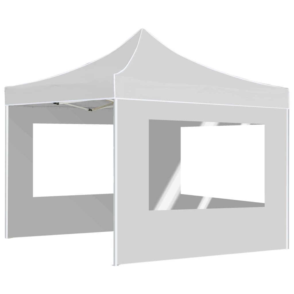 Cort de petrecere pliabil cu pereți, alb, 3 x 3 m, aluminiu GartenMobel Dekor