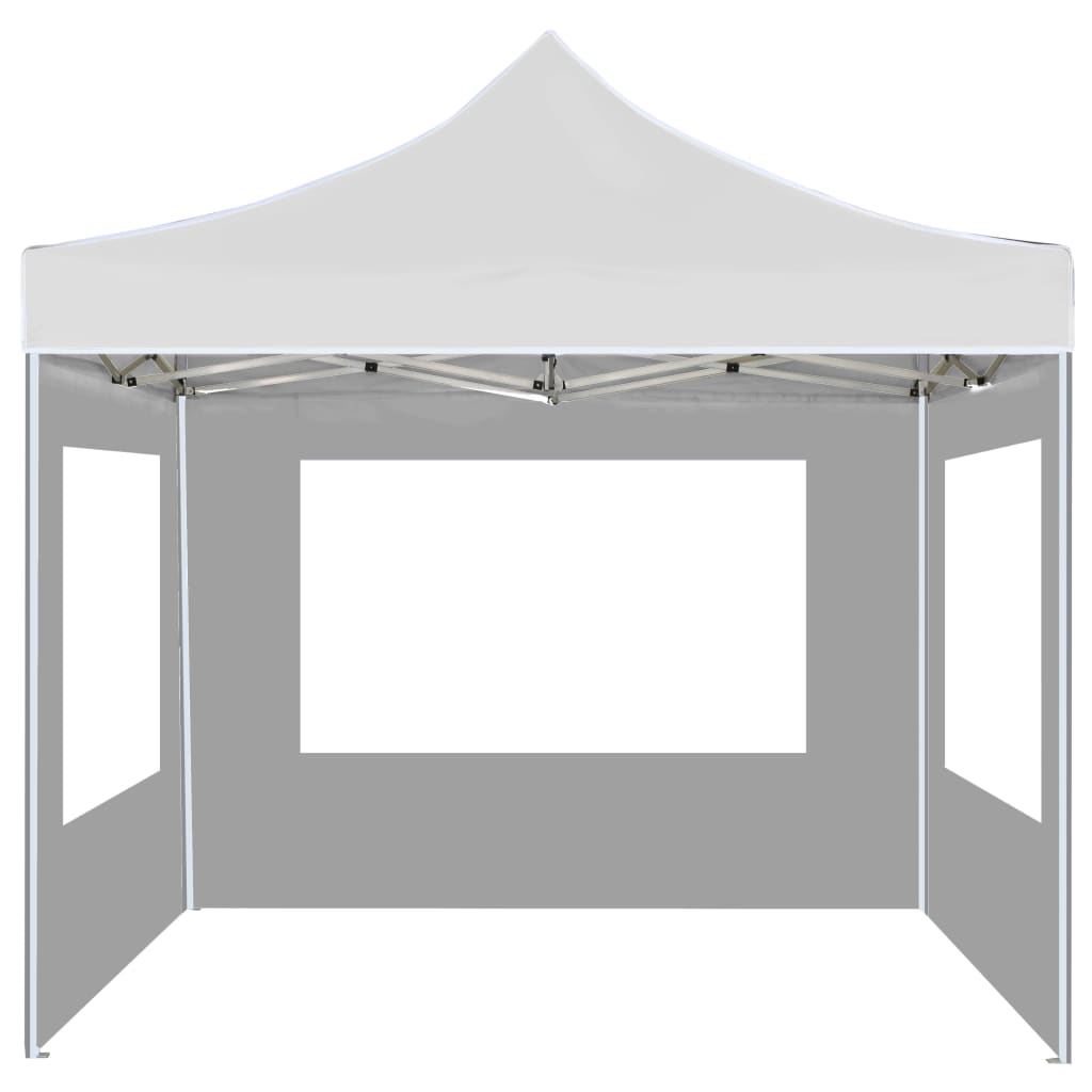 Cort de petrecere pliabil cu pereți, alb, 3 x 3 m, aluminiu GartenMobel Dekor