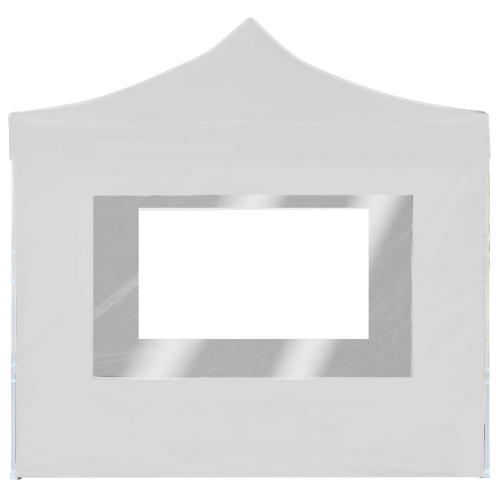 Cort de petrecere pliabil cu pereți, alb, 3 x 3 m, aluminiu GartenMobel Dekor