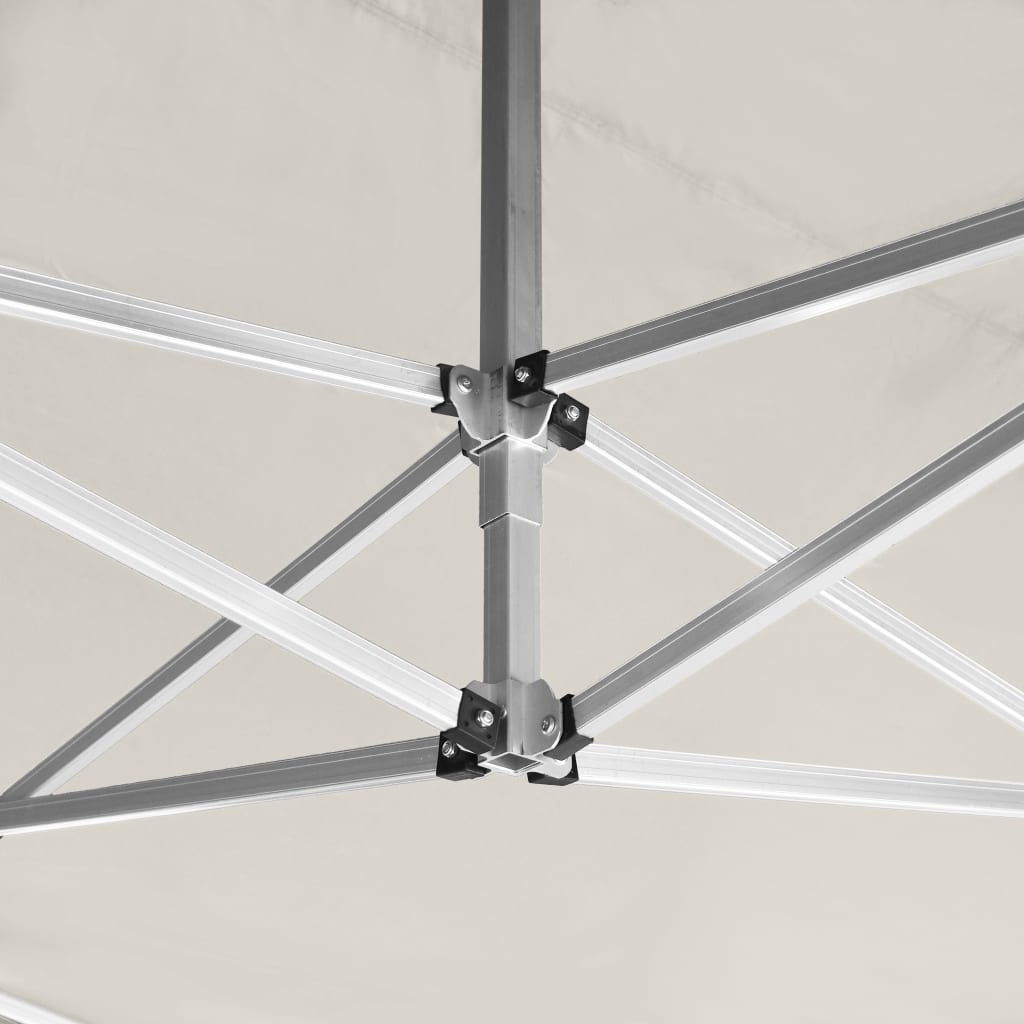 Cort de petrecere pliabil cu pereți, crem, 4,5 x 3 m, aluminiu GartenMobel Dekor