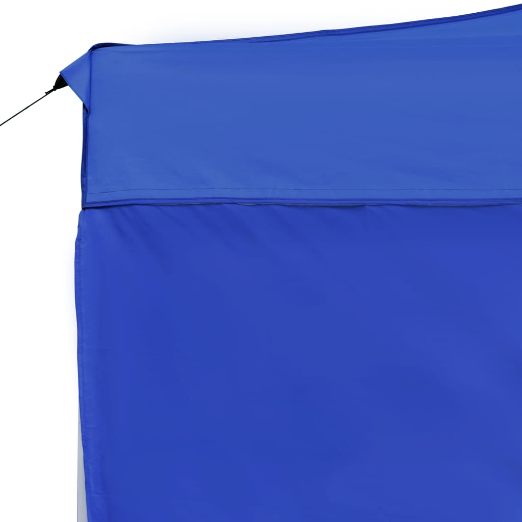 Cort de petrecere pliabil cu pereți albastru, 4,5x3 m, aluminiu GartenMobel Dekor