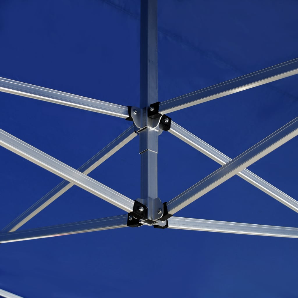 Cort de petrecere pliabil cu pereți albastru, 4,5x3 m, aluminiu GartenMobel Dekor