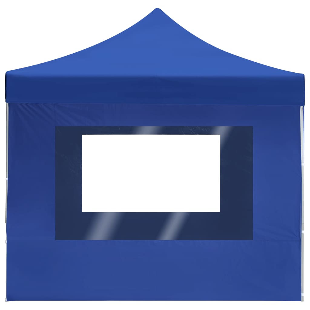 Cort de petrecere pliabil cu pereți albastru, 4,5x3 m, aluminiu GartenMobel Dekor