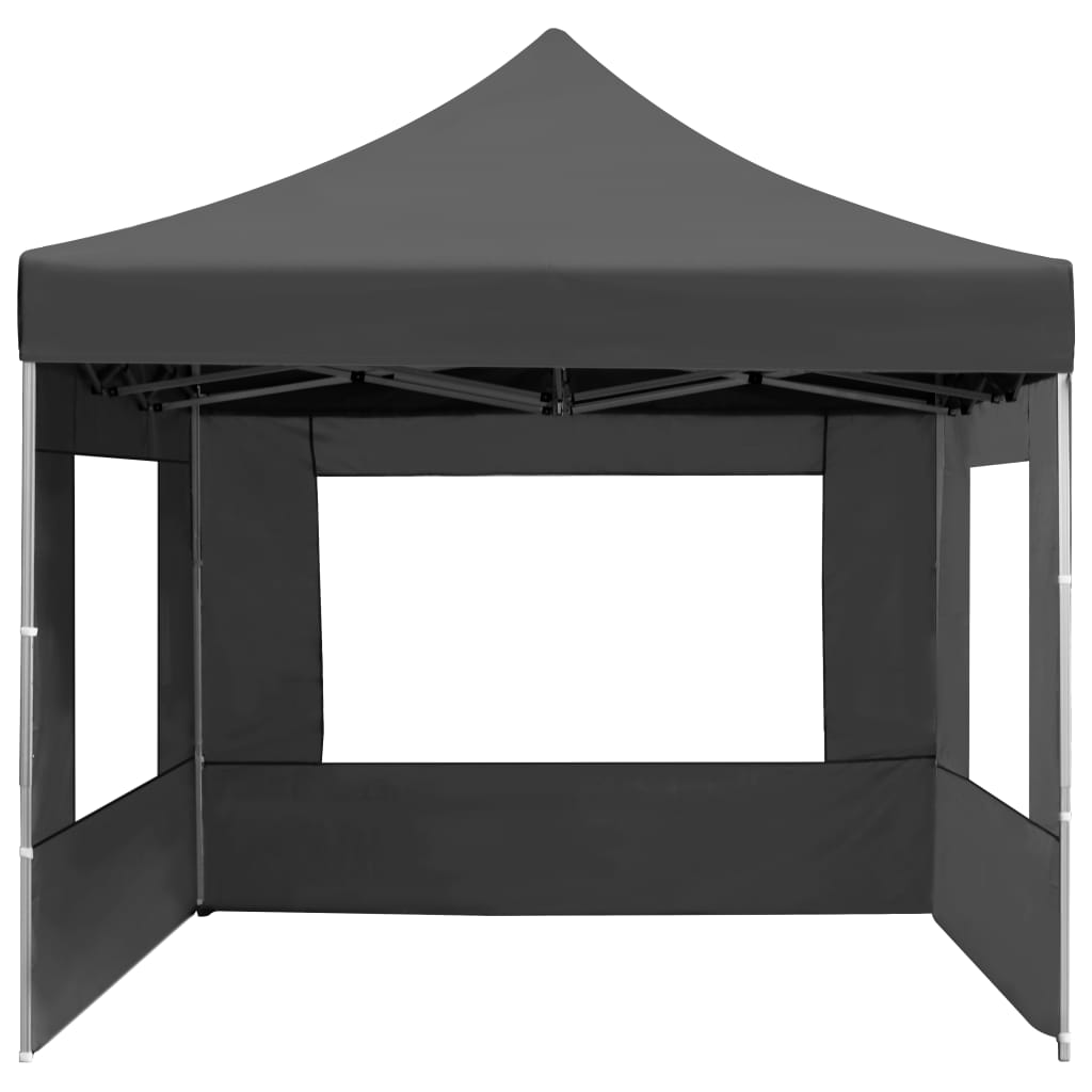 Cort de petrecere pliabil cu pereți antracit, 4,5x3 m, aluminiu GartenMobel Dekor