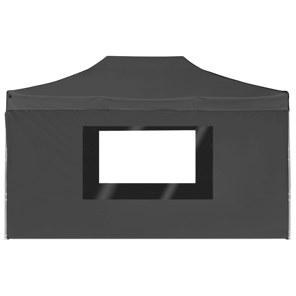 Cort de petrecere pliabil cu pereți antracit, 4,5x3 m, aluminiu GartenMobel Dekor