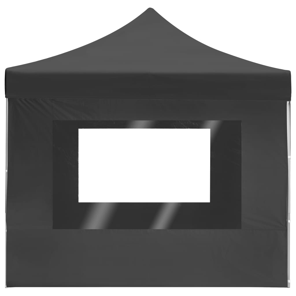 Cort de petrecere pliabil cu pereți antracit, 4,5x3 m, aluminiu GartenMobel Dekor