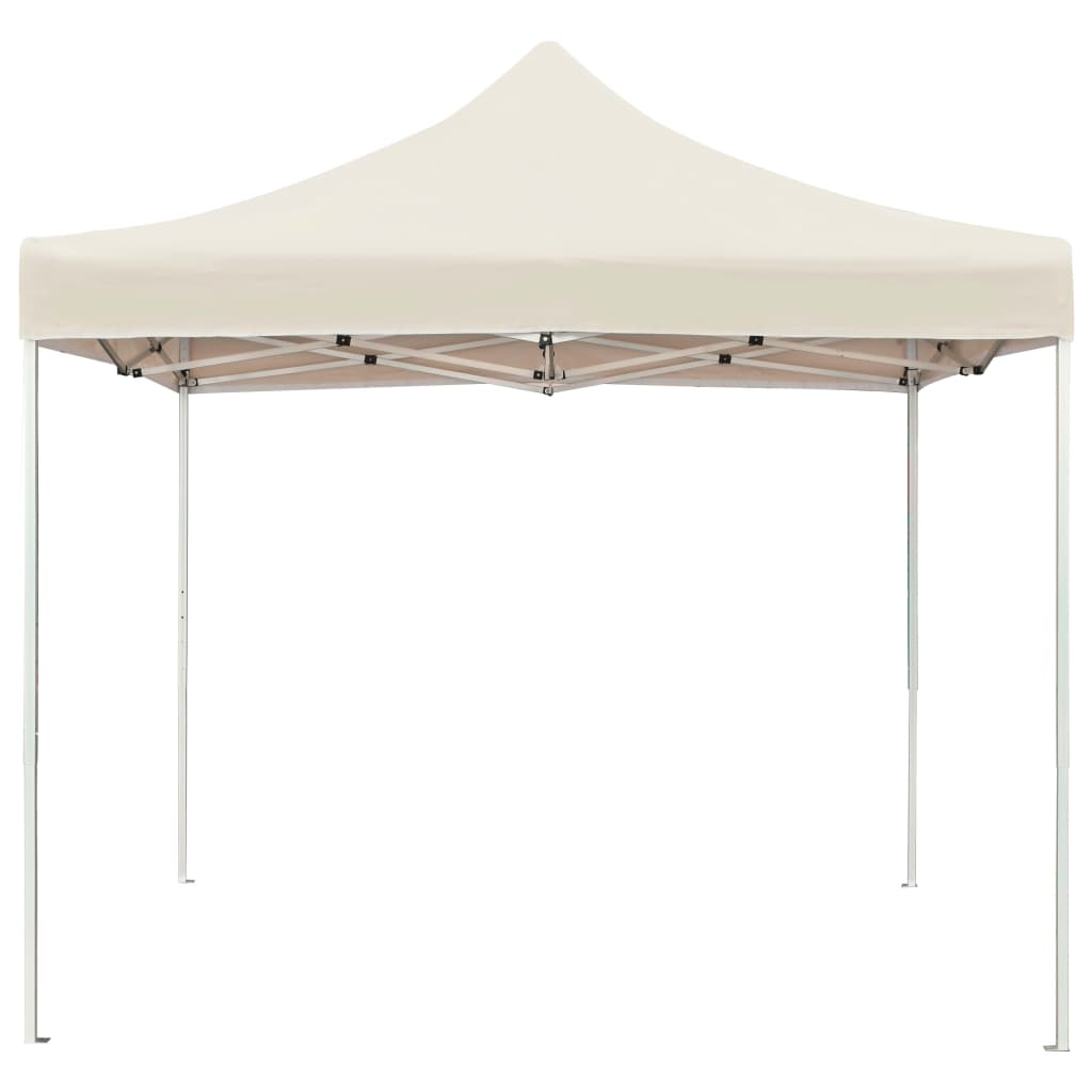 Cort de petrecere pliabil profesional, crem, 3 x 3 m, aluminiu GartenMobel Dekor