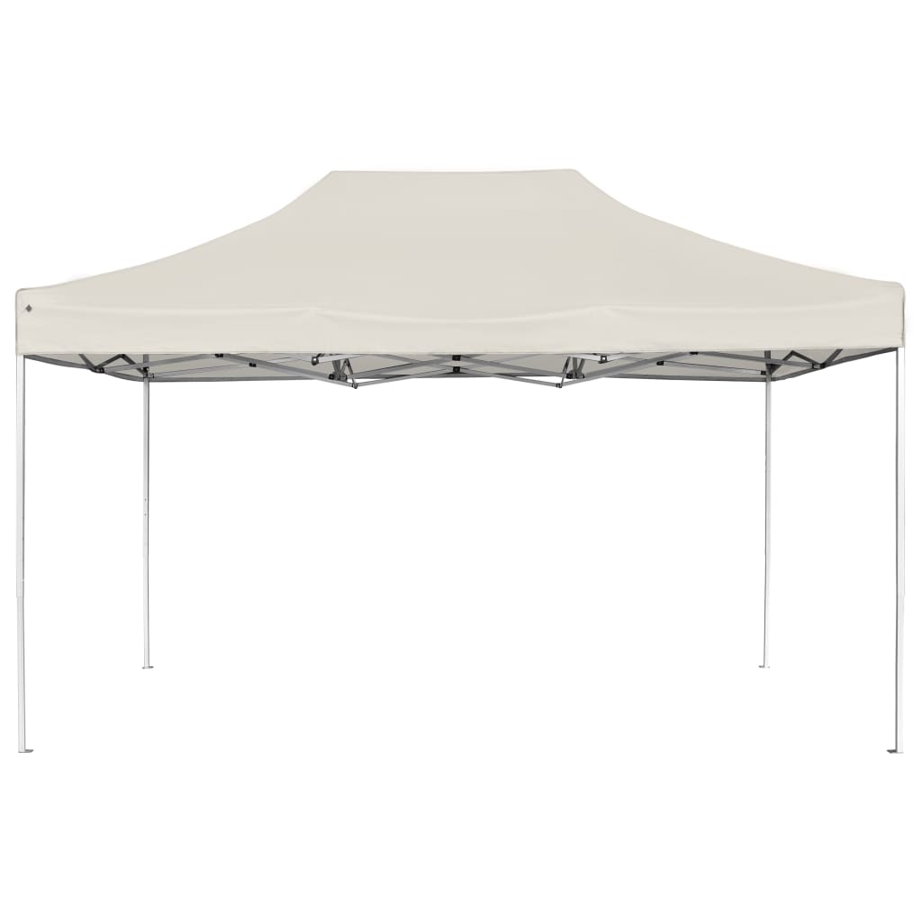 Cort de petrecere pliabil profesional, crem, 4,5x3 m, aluminiu GartenMobel Dekor