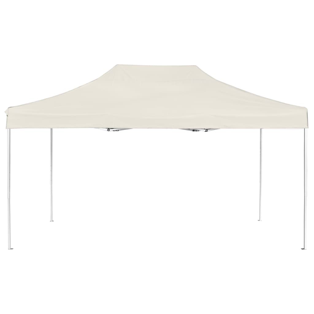 Cort de petrecere pliabil profesional, crem, 4,5x3 m, aluminiu GartenMobel Dekor