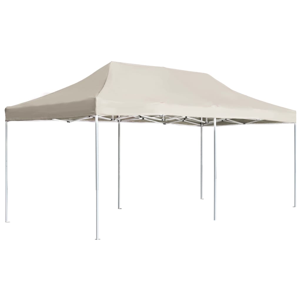 Cort de petrecere pliabil profesional, crem, 6 x 3 m, aluminiu GartenMobel Dekor