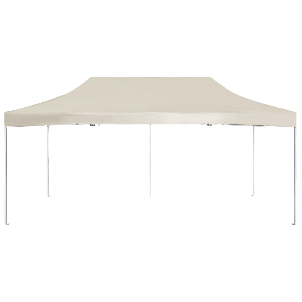 Cort de petrecere pliabil profesional, crem, 6 x 3 m, aluminiu GartenMobel Dekor