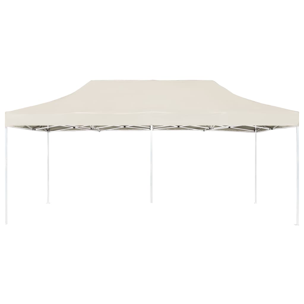 Cort de petrecere pliabil profesional, crem, 6 x 3 m, aluminiu GartenMobel Dekor