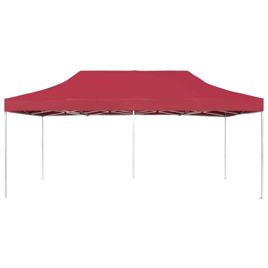 Cort de petrecere pliabil profesional, roșu vin, 6x3m, aluminiu GartenMobel Dekor