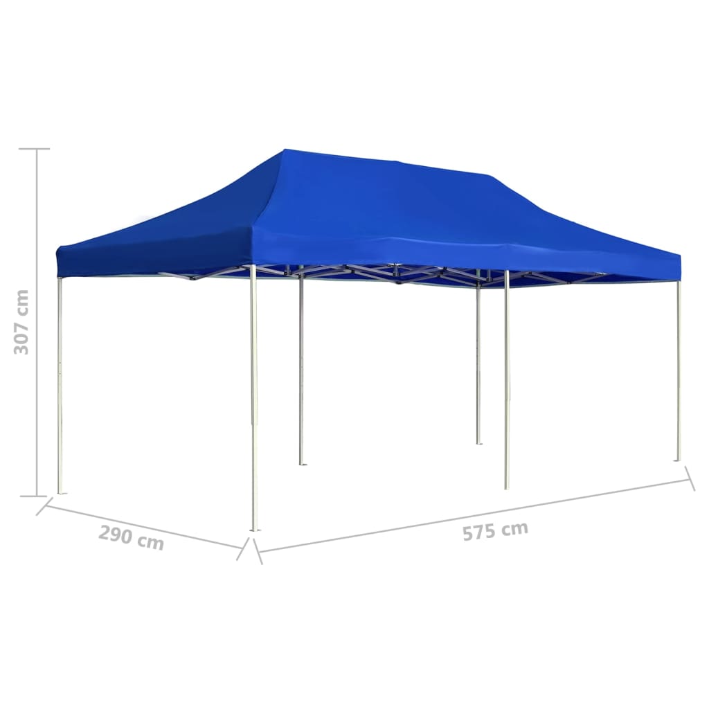 Cort de petrecere pliabil profesional albastru 6x3 m aluminiu GartenMobel Dekor