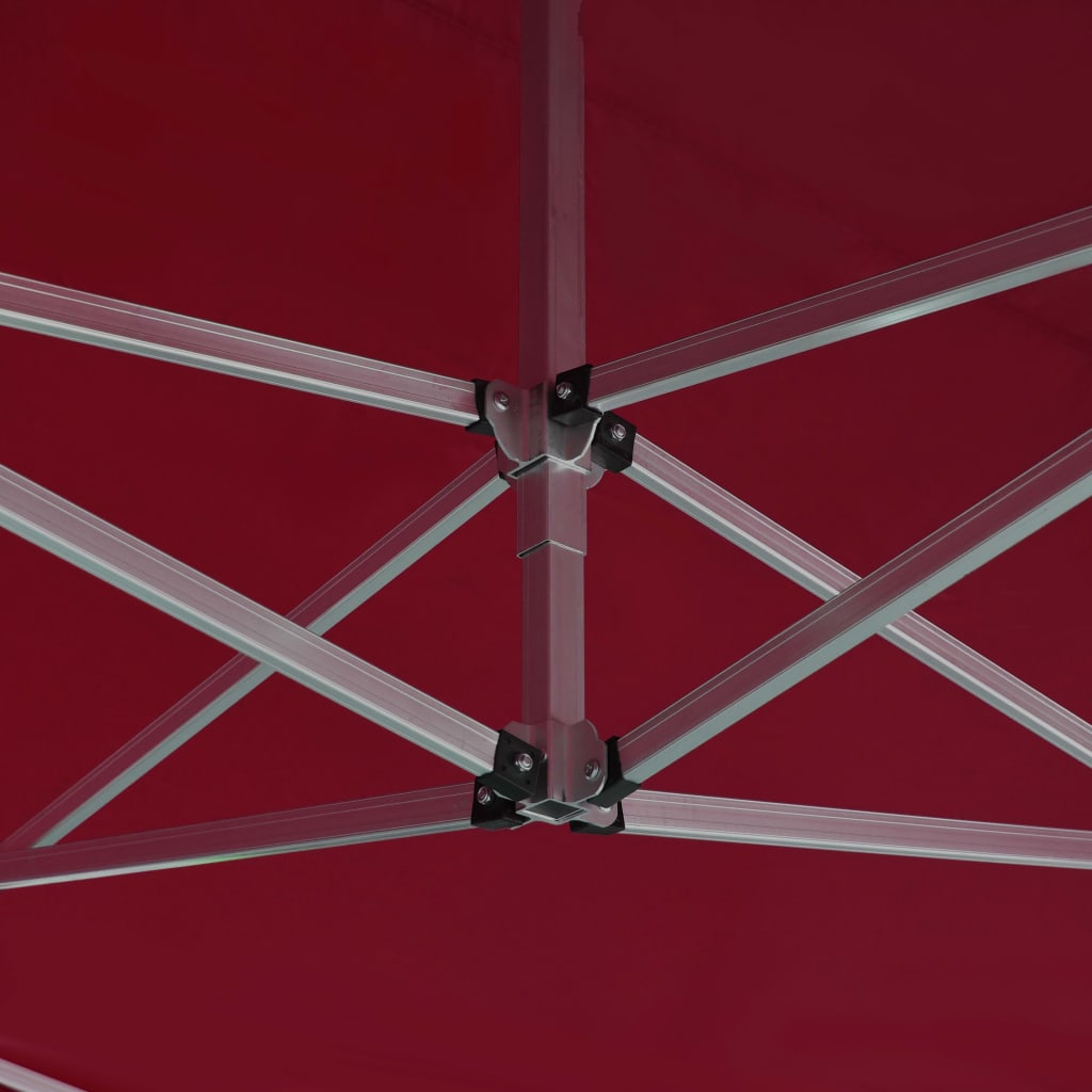 Cort de petrecere pliabil profesional roșu vin 4,5x3 m aluminiu GartenMobel Dekor