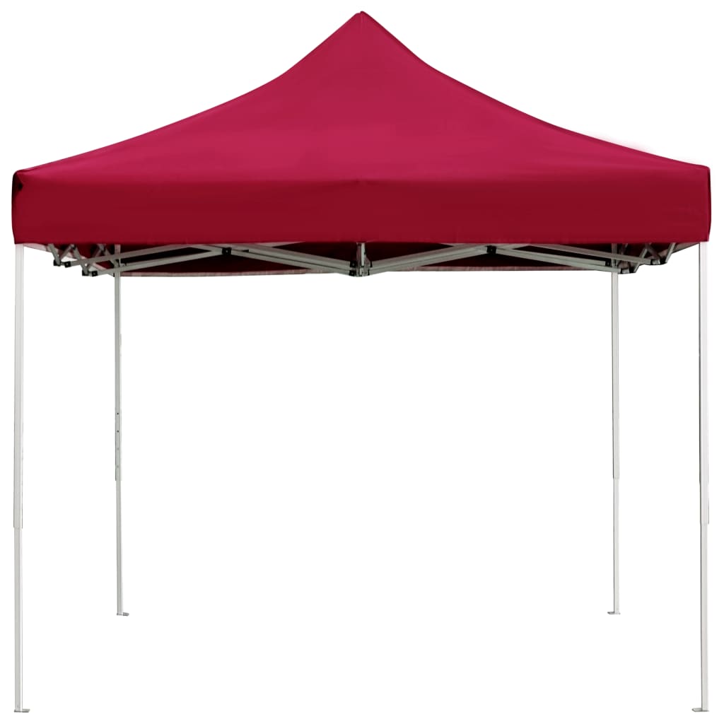 Cort de petrecere pliabil profesional roșu vin 4,5x3 m aluminiu GartenMobel Dekor