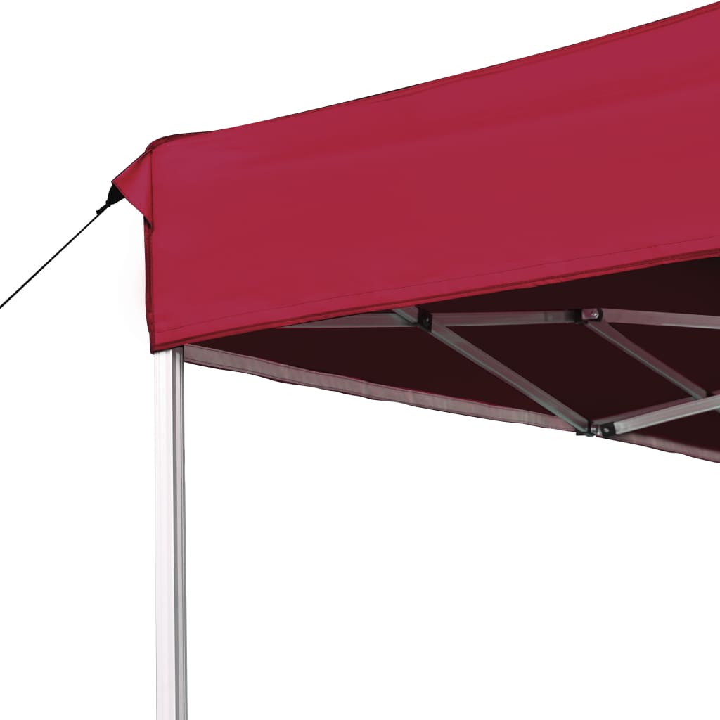 Cort de petrecere pliabil profesional roșu vin 4,5x3 m aluminiu GartenMobel Dekor