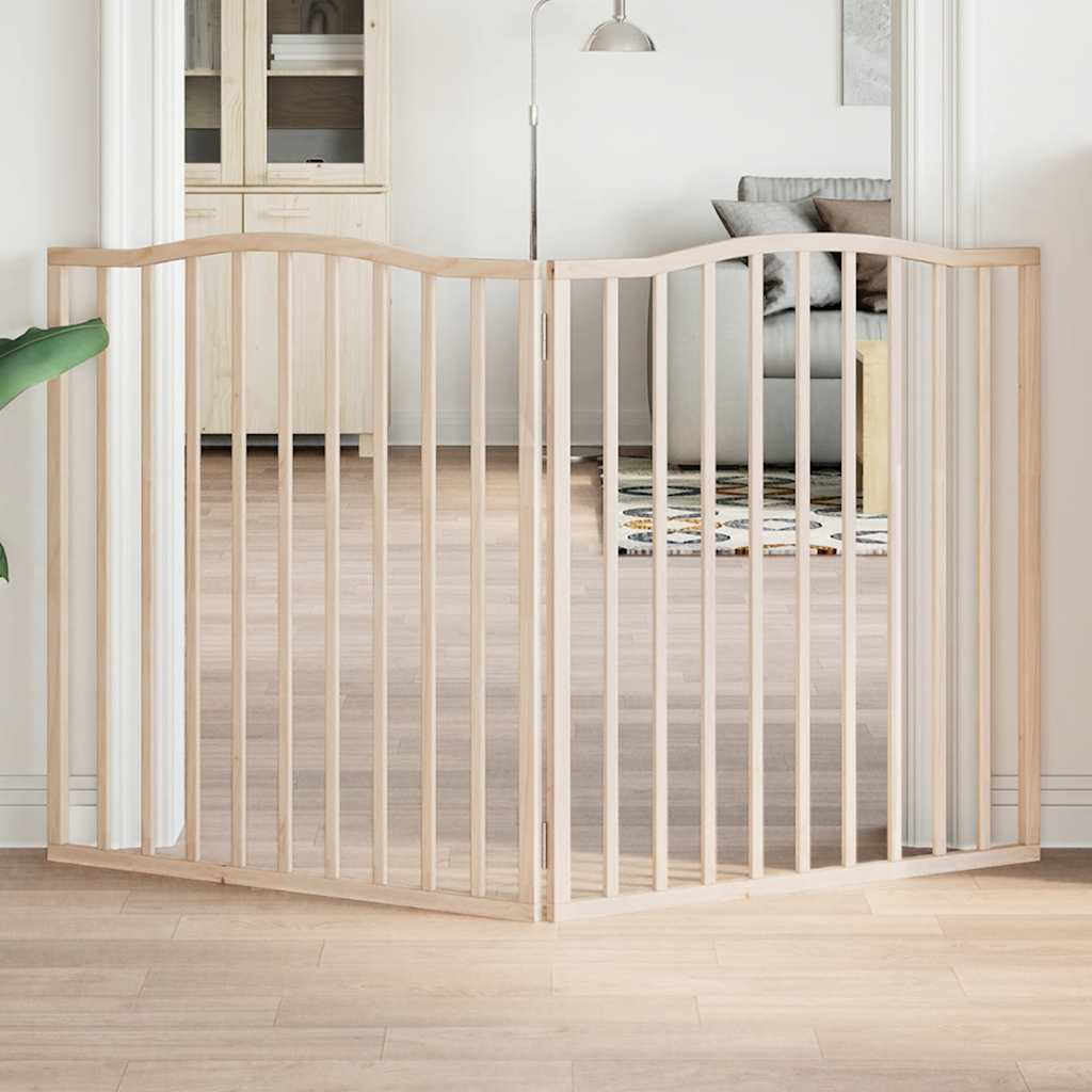 Poartă pentru câini pliabilă, 2 panouri, 160 cm, lemn de plop GartenMobel Dekor