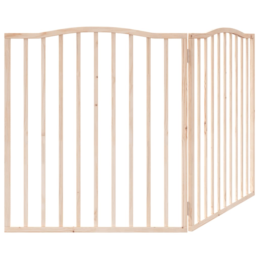 Poartă pentru câini pliabilă, 2 panouri, 160 cm, lemn de plop GartenMobel Dekor