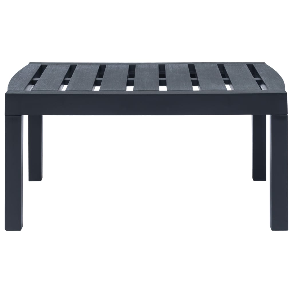 Set mobilier de grădină, 3 piese, antracit, plastic GartenMobel Dekor