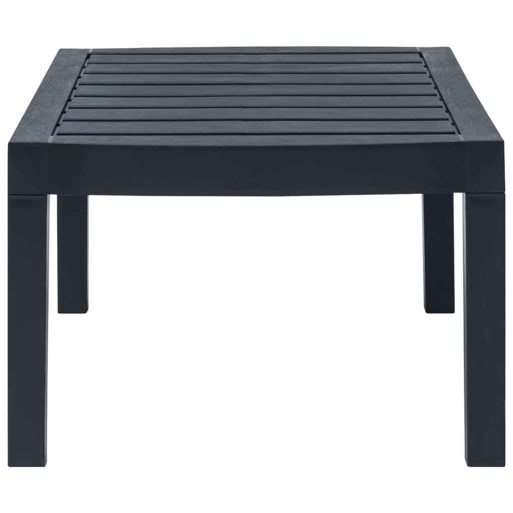 Set mobilier de grădină, 3 piese, antracit, plastic GartenMobel Dekor