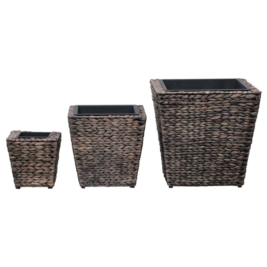 Straturi înălțate, 3 buc., maro, zambilă de apă GartenMobel Dekor