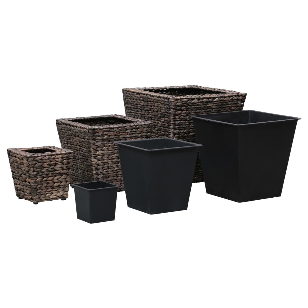 Straturi înălțate, 3 buc., maro, zambilă de apă GartenMobel Dekor