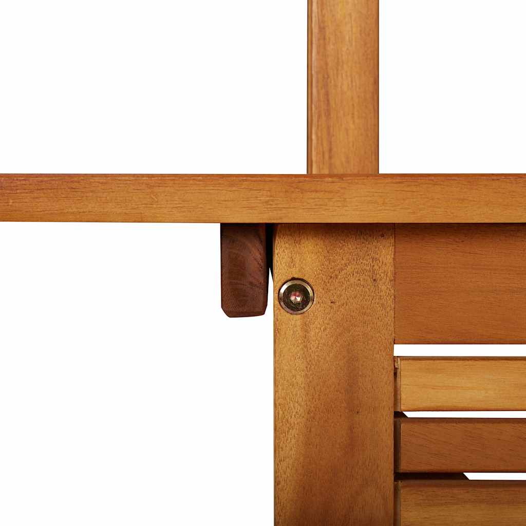 Masă de bar exterior cu acoperiș, 113x106x217 cm, lemn acacia GartenMobel Dekor