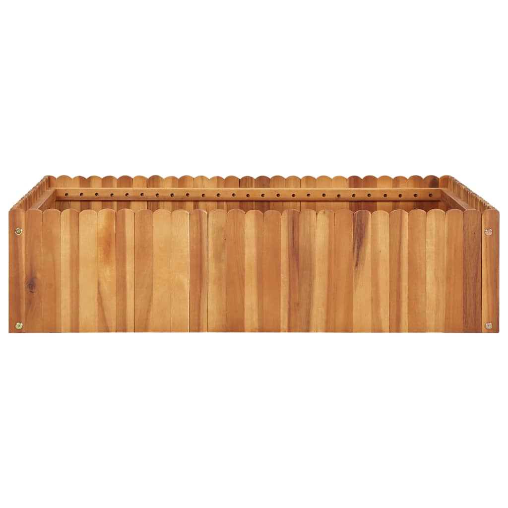 Strat înălțat de grădină, 100x100x25 cm, lemn masiv de acacia GartenMobel Dekor