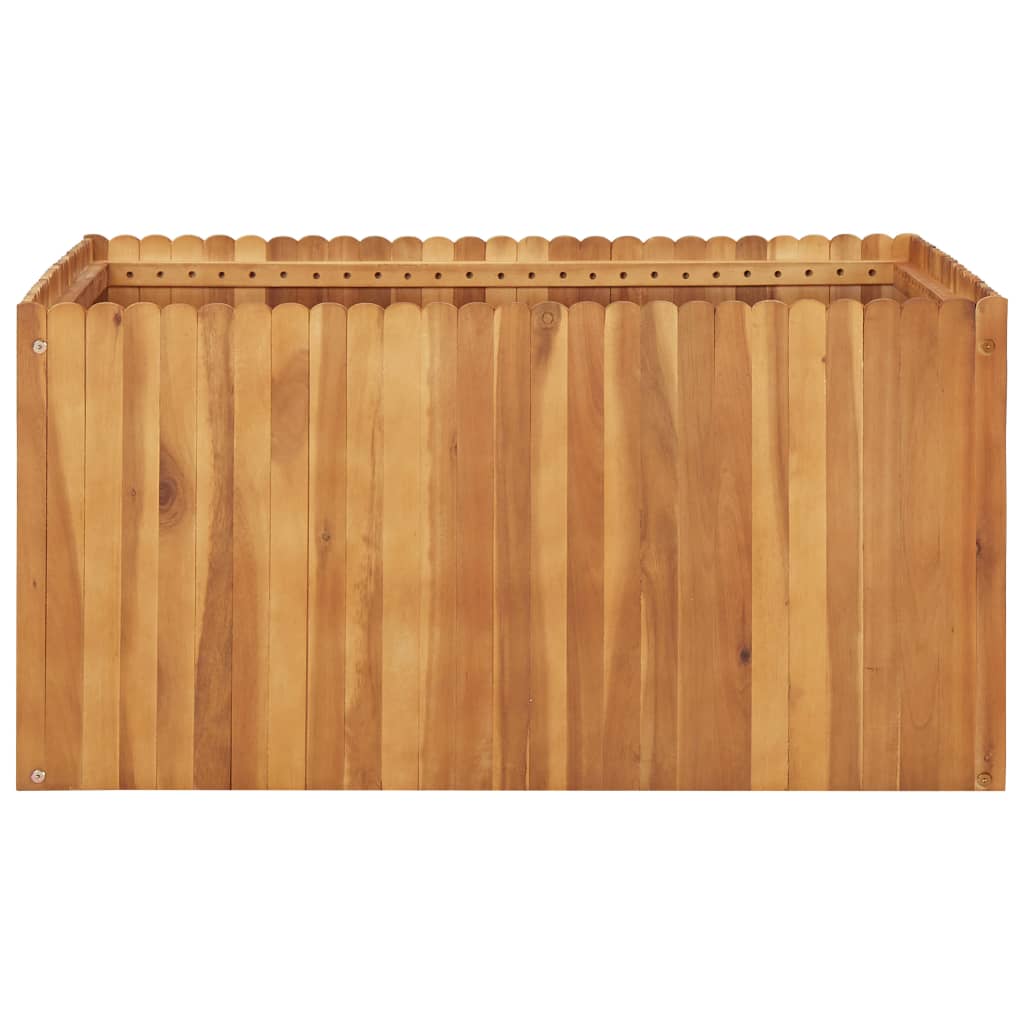 Strat înălțat de grădină, 100x100x50 cm, lemn masiv de acacia GartenMobel Dekor