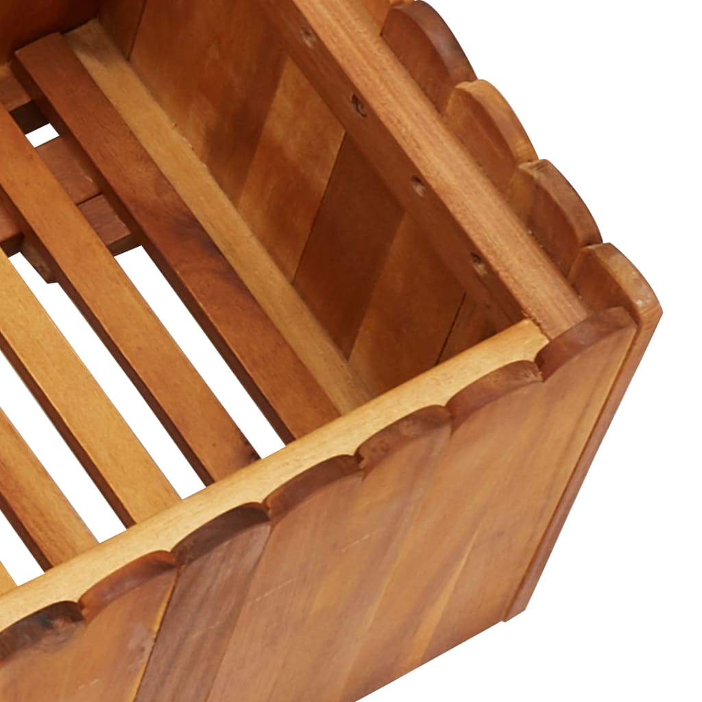 Strat înălțat de grădină, 100x30x25 cm, lemn masiv de acacia GartenMobel Dekor